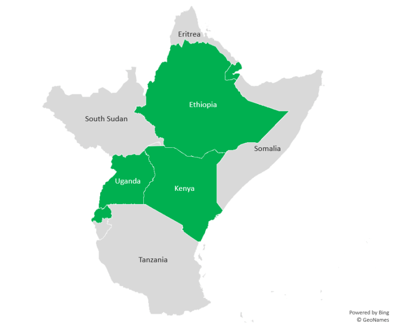 Figure 1. Pays d'Afrique de l'Est qui ont déposé la ratification de la ZLECAf auprès de l'Union africaine, septembre 2020