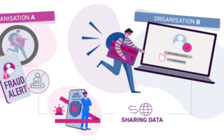 L'organisation A partage des données avec l'organisation B