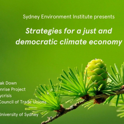 Forum : Stratégies pour une économie climatique juste et démocratique