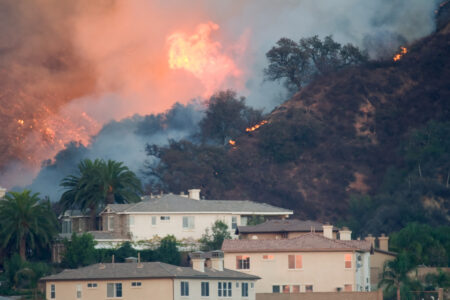 Photo of Large Fire Overtaking California Homes