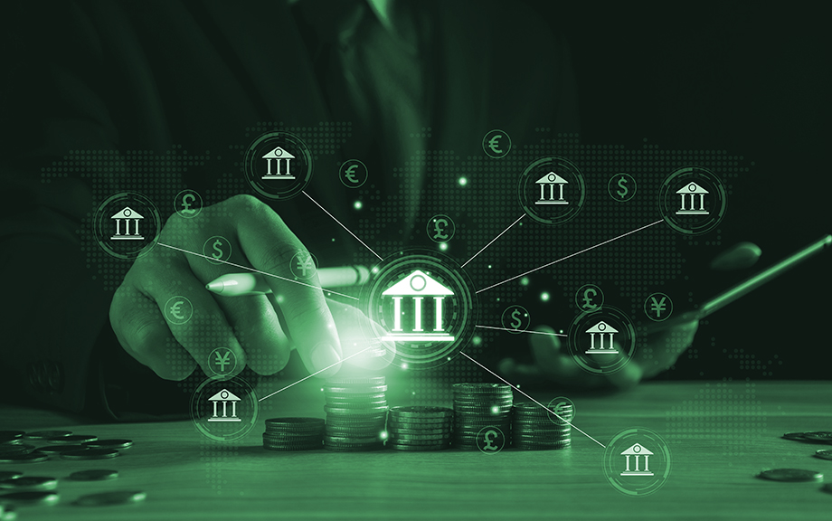 central banking and international currency concept. Businessman exchanging dollar Yuan Yen Pound sterling and Euro for forex and currency exchange money transfer. international currency, world bank