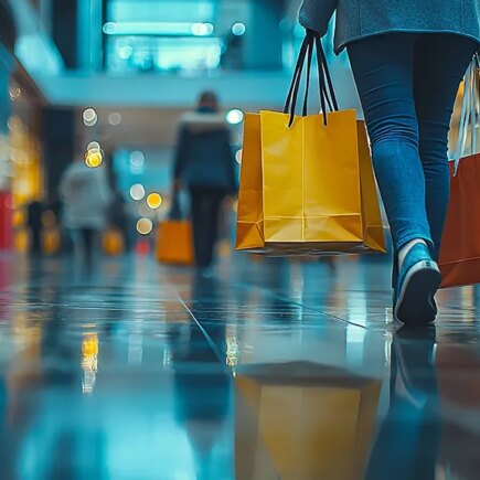Shopping Spree in Modern Retail Environment